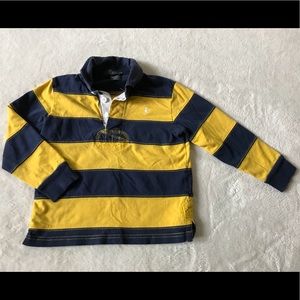 4T Ralph Lauren Striped Long Sleeved Polo